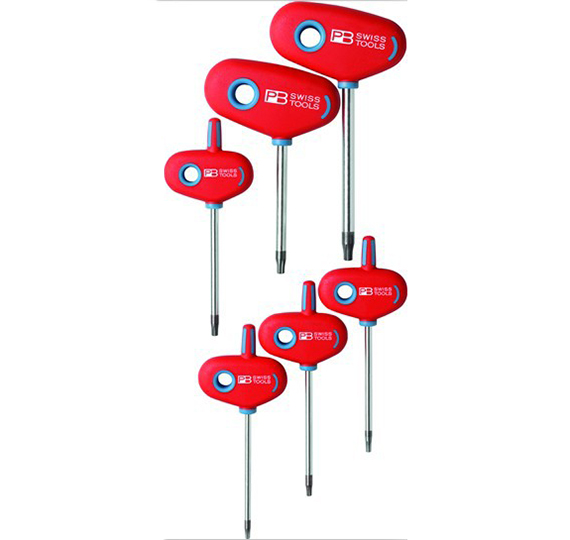 PB Swiss Tools T型Torx梅花扳手6件套PB 1441(407/8,9,10-25)